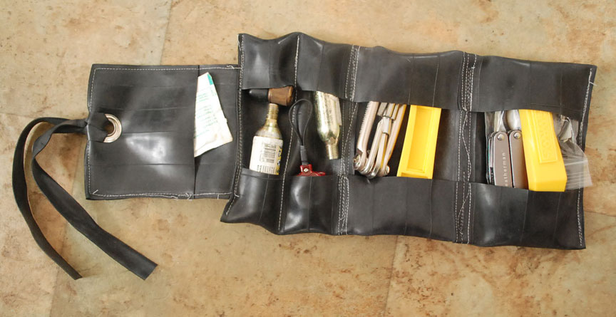 Re-Velo tool roll shown with tools